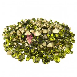 Diamante pentru decor unghii 3D, DS068 Olive 2-6mm 